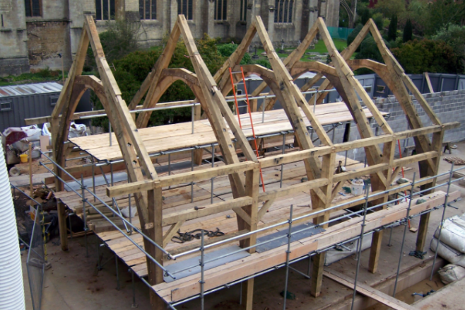 Timber Framed Buildings Cornwall - Belerion Oak Framing - Redruth, Cornwall